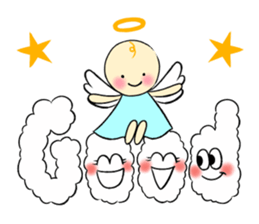 Graffiti smile letter of the angel sticker #8570225