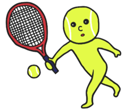 Tennis ball Man sticker #8570355