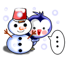 Winter Snowboard Penguin sticker #8571114
