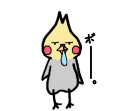 The cockatiel named Konastu sticker #8571400