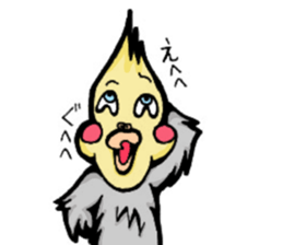 The cockatiel named Konastu sticker #8571402