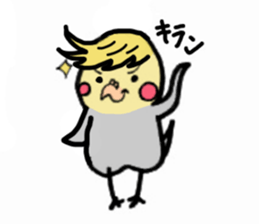 The cockatiel named Konastu sticker #8571409