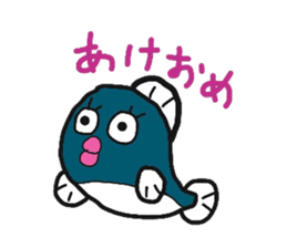 a seal new year sticker sticker #8571573