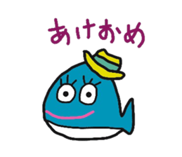 a seal new year sticker sticker #8571576