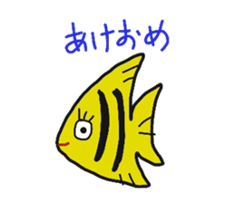 a seal new year sticker sticker #8571578
