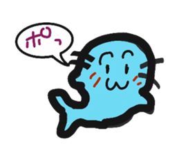a seal new year sticker sticker #8571580