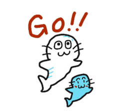 a seal new year sticker sticker #8571593
