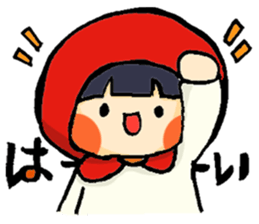 Stickers of a little red riding hood sticker #8571754