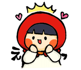 Stickers of a little red riding hood sticker #8571756