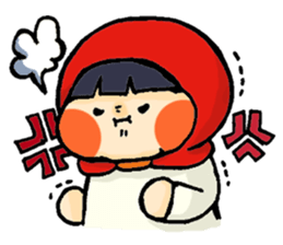 Stickers of a little red riding hood sticker #8571760
