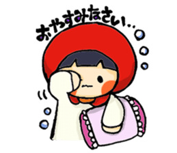 Stickers of a little red riding hood sticker #8571761