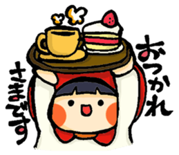 Stickers of a little red riding hood sticker #8571762