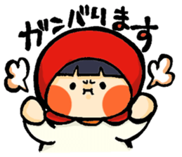 Stickers of a little red riding hood sticker #8571763