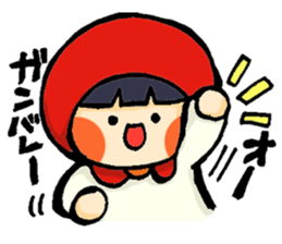 Stickers of a little red riding hood sticker #8571764