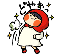 Stickers of a little red riding hood sticker #8571766