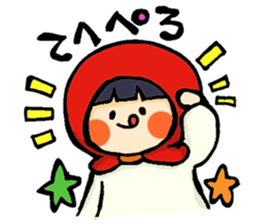 Stickers of a little red riding hood sticker #8571769