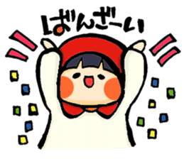 Stickers of a little red riding hood sticker #8571771