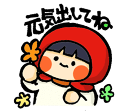 Stickers of a little red riding hood sticker #8571773