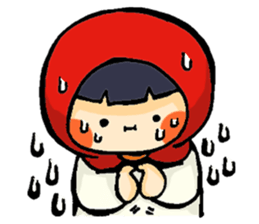 Stickers of a little red riding hood sticker #8571778