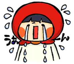 Stickers of a little red riding hood sticker #8571780