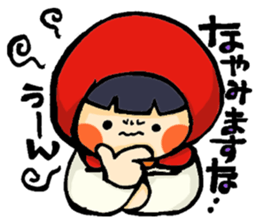 Stickers of a little red riding hood sticker #8571783