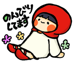 Stickers of a little red riding hood sticker #8571785