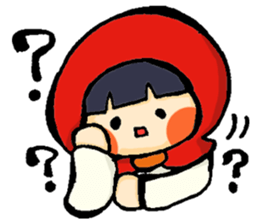 Stickers of a little red riding hood sticker #8571786