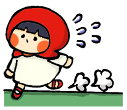 Stickers of a little red riding hood sticker #8571787