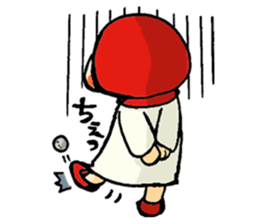 Stickers of a little red riding hood sticker #8571788