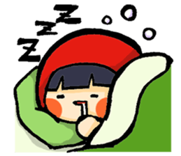 Stickers of a little red riding hood sticker #8571790