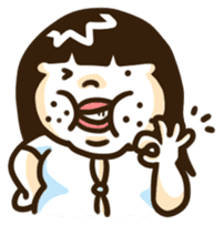 Funny Girl-ban zi sticker #8572640