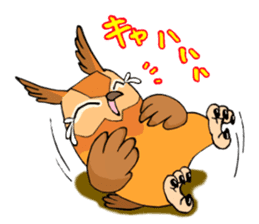 Cute horned owl 2 sticker #8572939