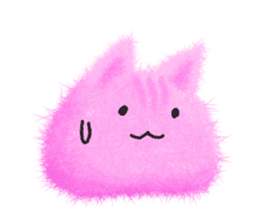 Fluffy balls (5) The plump cats sticker #8573155