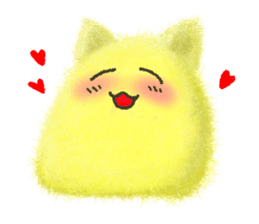 Fluffy balls (5) The plump cats sticker #8573156