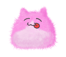 Fluffy balls (5) The plump cats sticker #8573161