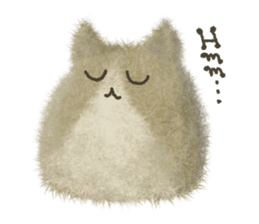 Fluffy balls (5) The plump cats sticker #8573165