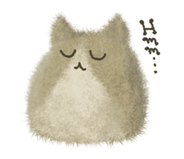 Fluffy balls (5) The plump cats sticker #8573165