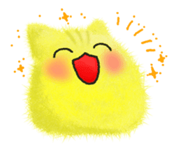 Fluffy balls (5) The plump cats sticker #8573167