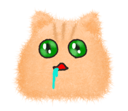 Fluffy balls (5) The plump cats sticker #8573173