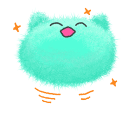 Fluffy balls (5) The plump cats sticker #8573175