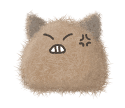 Fluffy balls (5) The plump cats sticker #8573176