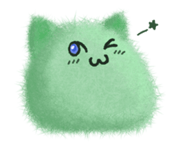 Fluffy balls (5) The plump cats sticker #8573178