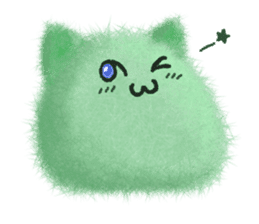 Fluffy balls (5) The plump cats sticker #8573178