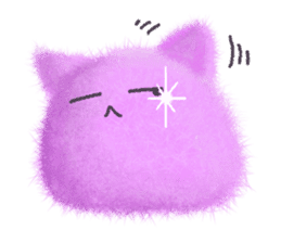 Fluffy balls (5) The plump cats sticker #8573180