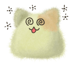 Fluffy balls (5) The plump cats sticker #8573181
