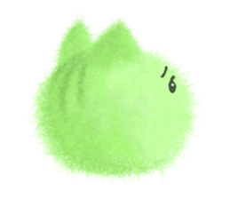 Fluffy balls (5) The plump cats sticker #8573183
