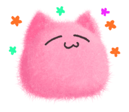 Fluffy balls (5) The plump cats sticker #8573187