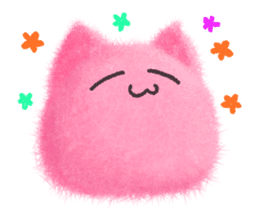 Fluffy balls (5) The plump cats sticker #8573187