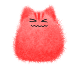 Fluffy balls (5) The plump cats sticker #8573190