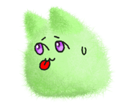 Fluffy balls (5) The plump cats sticker #8573191